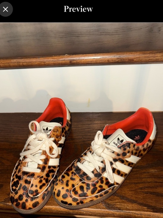 adidas Shoes - Adidas Samba Pony Hair Leopard Sneakers – Women’s US 8